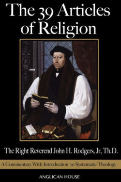 book cover of the 39 articles of religion by the rt. rev. john h. rodgers, jr. th.d